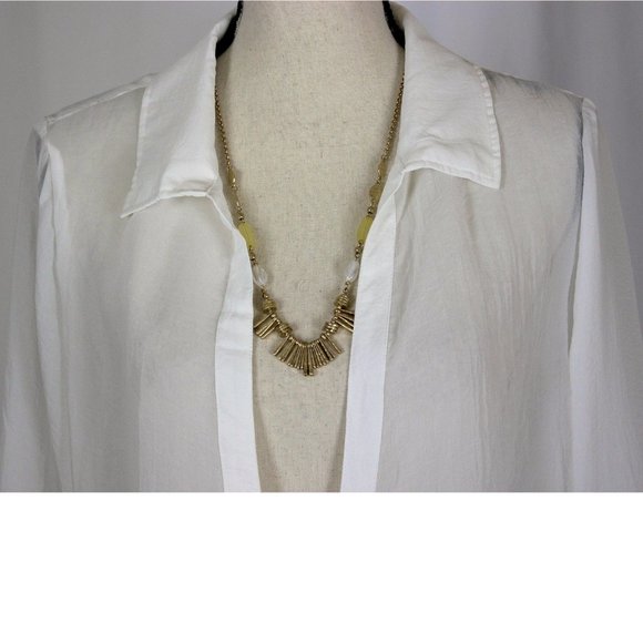 NWT Miilla White Sheer Swimsuit Coverup Med/Large - Picture 4 of 9